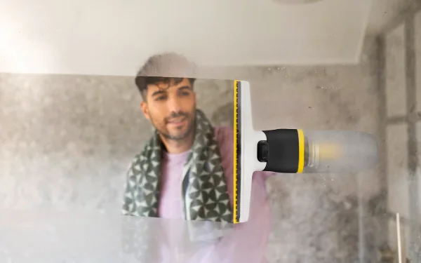 Le WV 3 sur une paroi de douche, juste après usage.